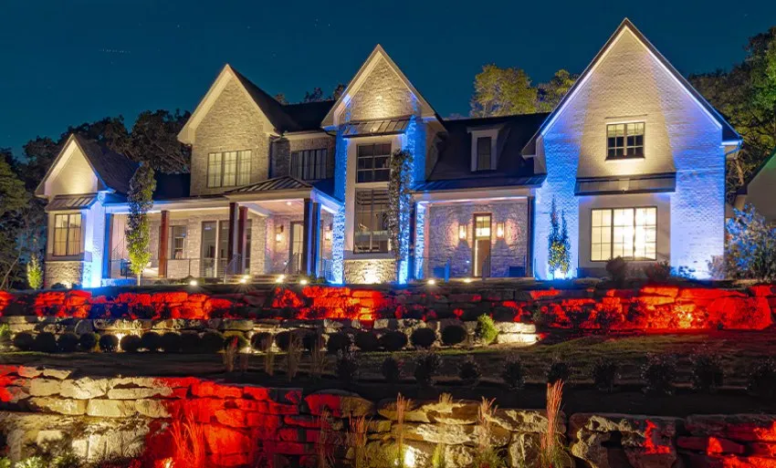 LED color landscape lighting Wellington FL